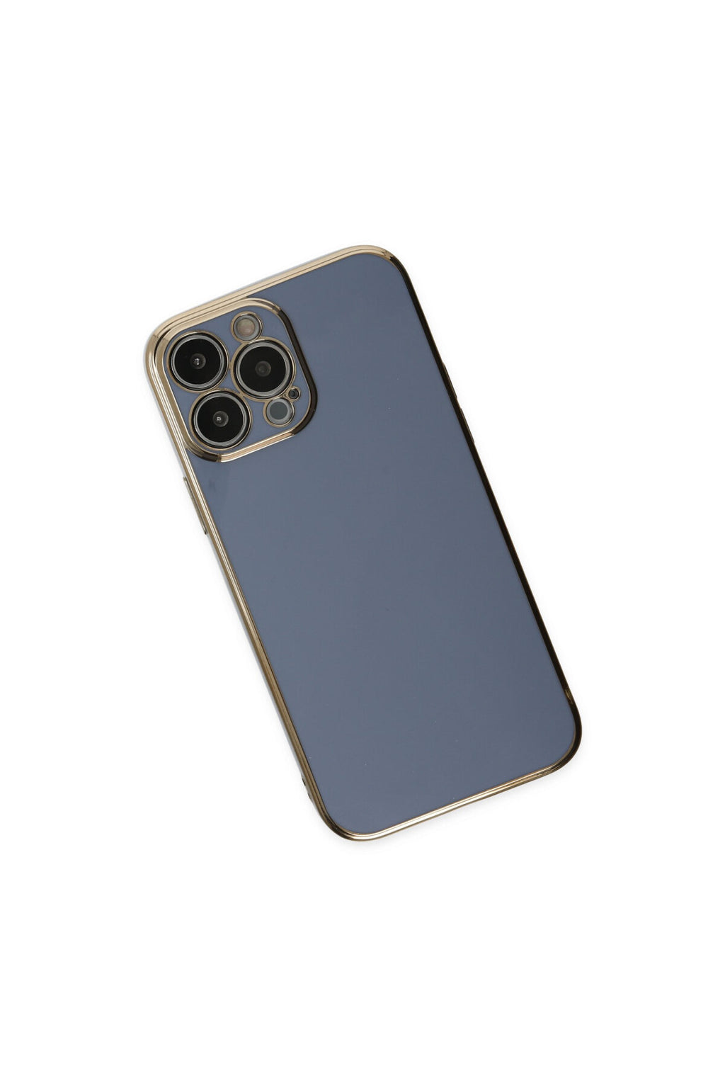 Apple iPhone 15 Pro Max Uyumlu Kılıf Volet Silikon - Mavi