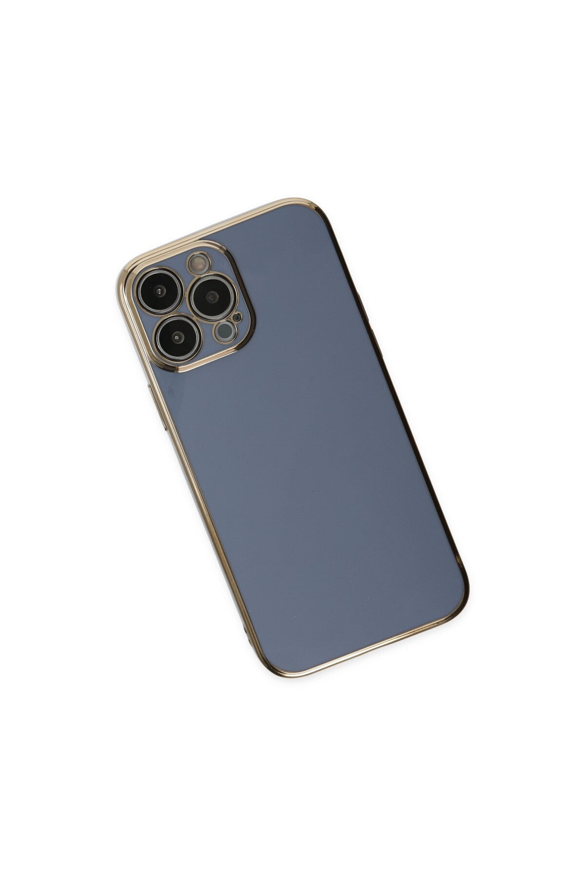 Apple iPhone 15 Pro Max Uyumlu Kılıf Volet Silikon - Mavi