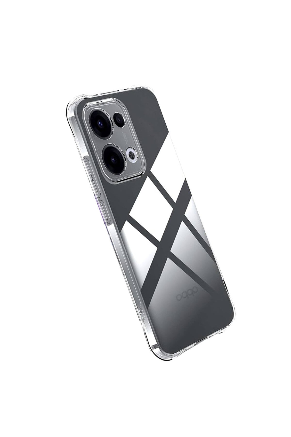Oppo A6 Pro 4G Uyumlu Lüx Şeffaf Silikon - Şeffaf
