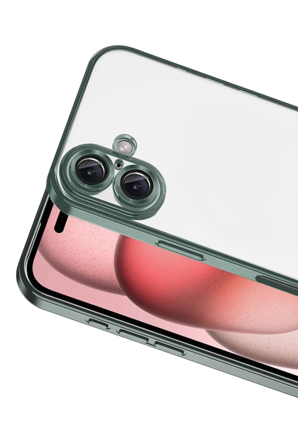 Apple iPhone 17 Uyumlu Lensli Silikon - Yeşil