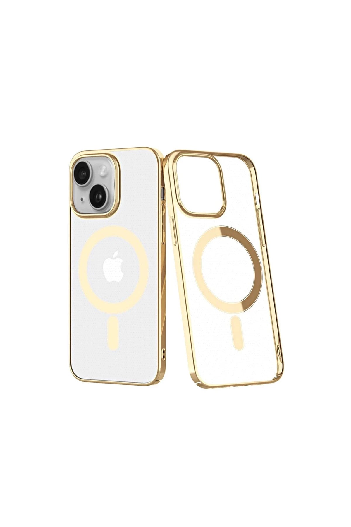 Apple iPhone 14 Plus Uyumlu Kılıf Element Magneticsafe Sert Kapak - Gold