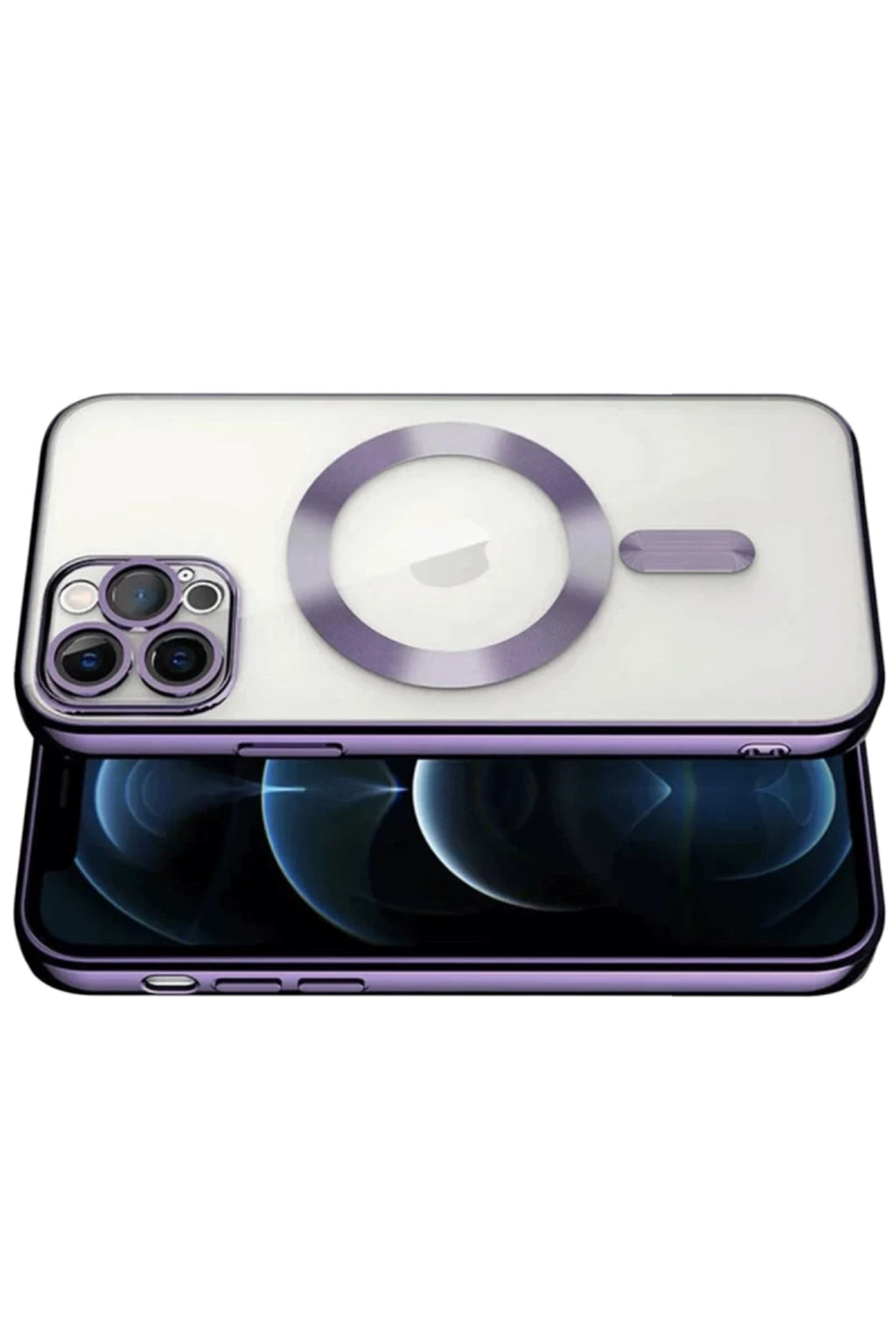 Apple iPhone 13 Pro Uyumlu Kılıf Kross Magneticsafe Kapak - Mor