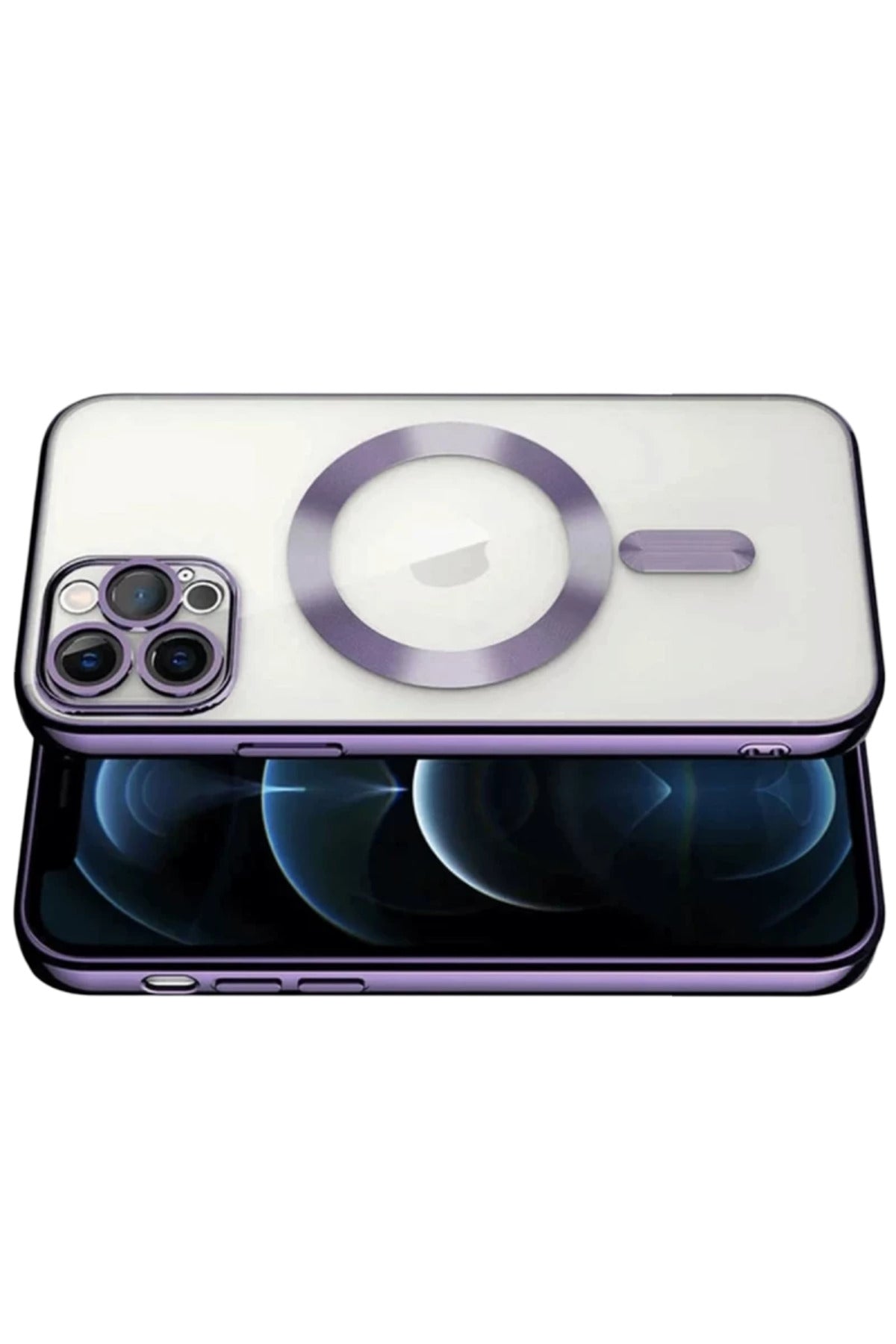 Apple iPhone 13 Pro Uyumlu Kılıf Kross Magneticsafe Kapak - Mor