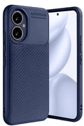 Honor 400 Uyumlu Kılıf Auto Focus Karbon Kapak - Lacivert