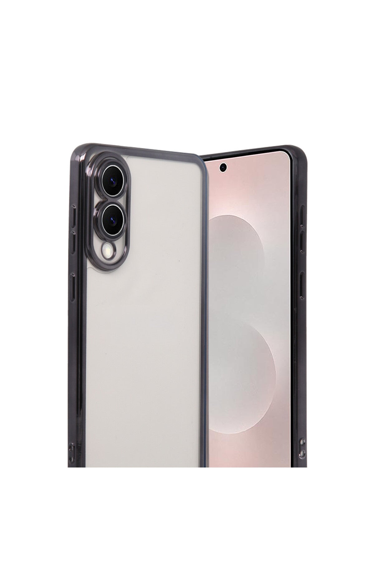 Samsung Galaxy S25 Uyumlu Edge Lensli Silikon - Siyah