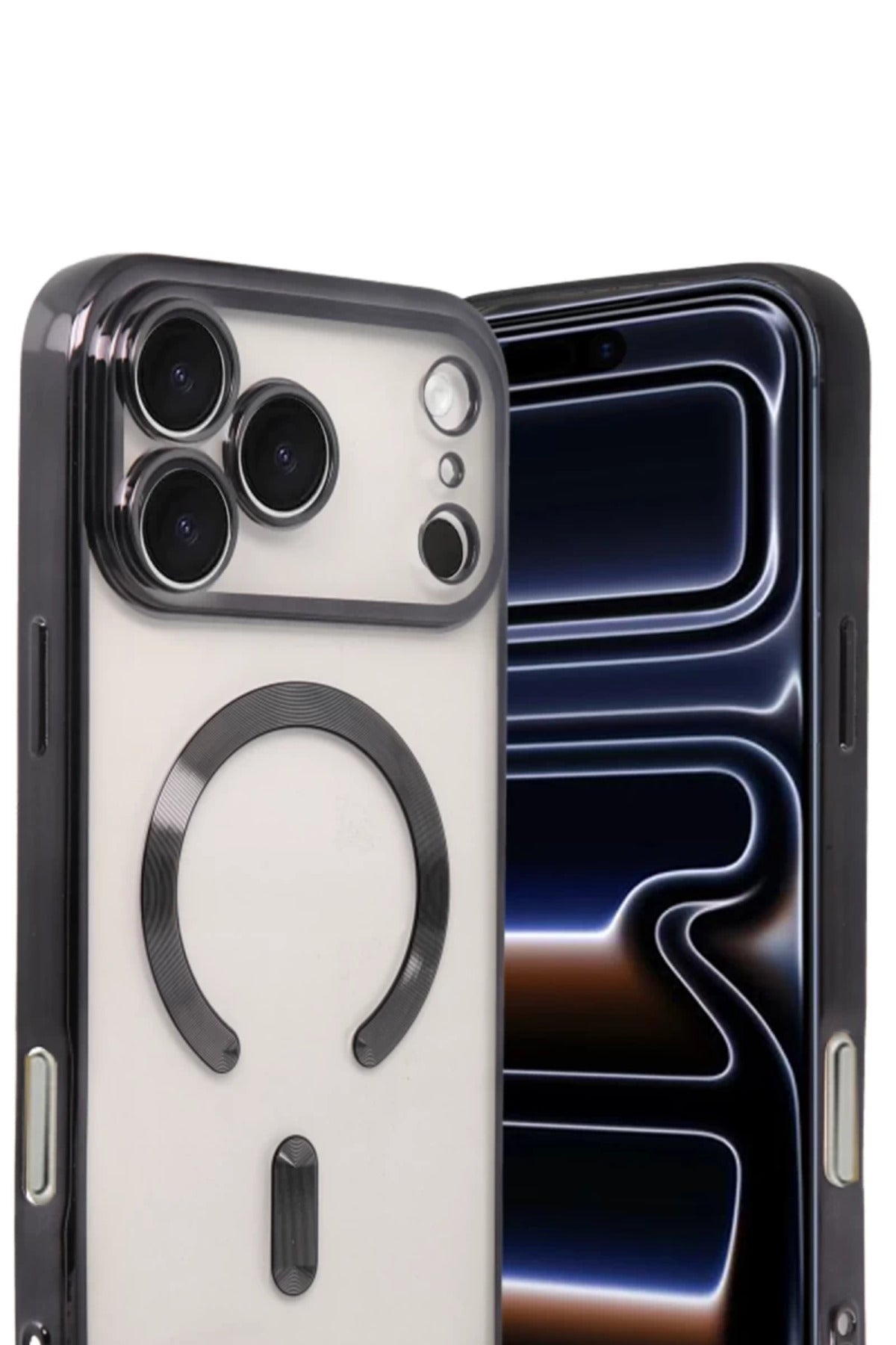 Apple iPhone 17 Pro Max Uyumlu Kross Magneticsafe Kapak - Siyah