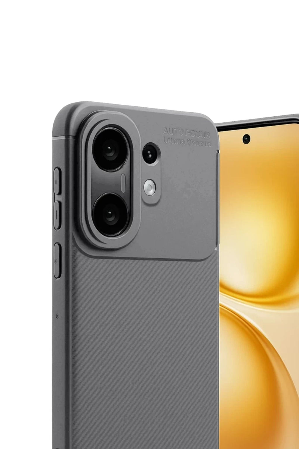 Vivo X200 FE Uyumlu Auto Focus Karbon Kapak -Gri