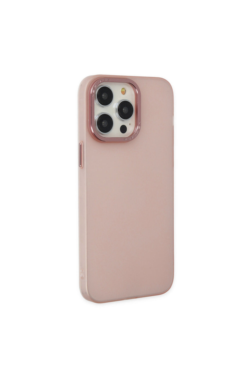 Apple iPhone 13 Pro Max Uyumlu Kılıf Modos Metal Kapak - Pembe