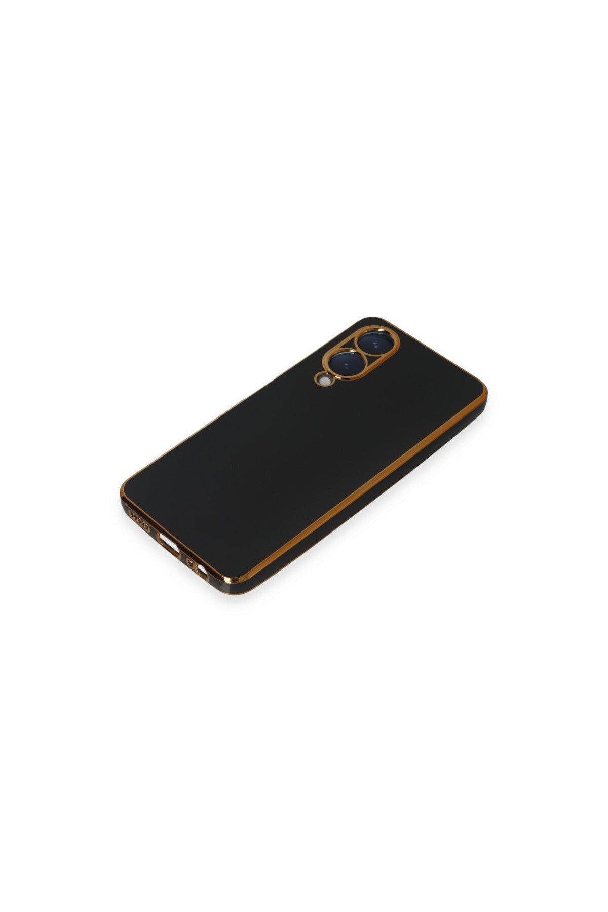 Vivo Y17S Uyumlu Kılıf Volet Silikon - Siyah