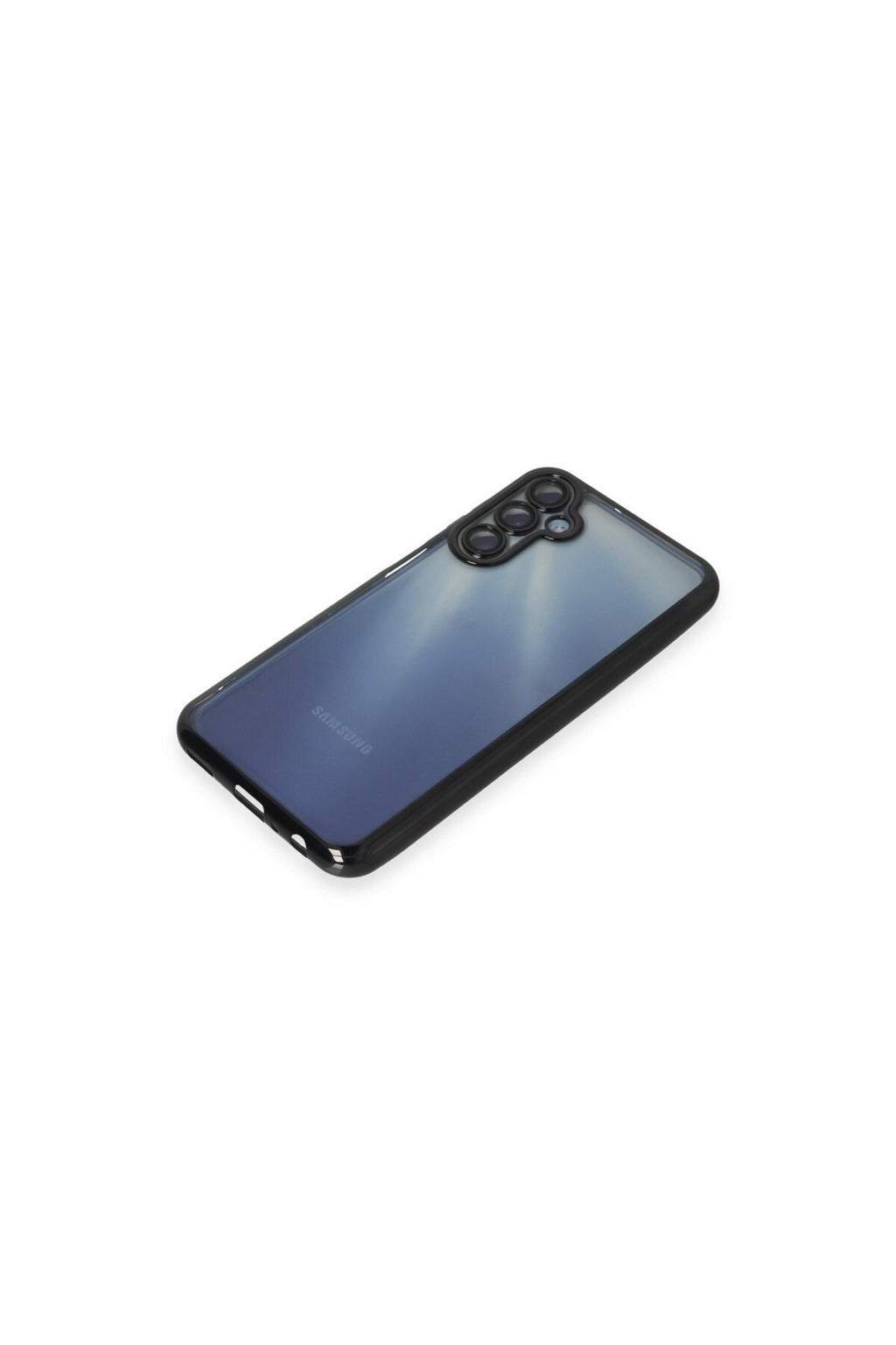 Samsung Galaxy A15 4G Uyumlu Kılıf Lensli Silikon - Siyah