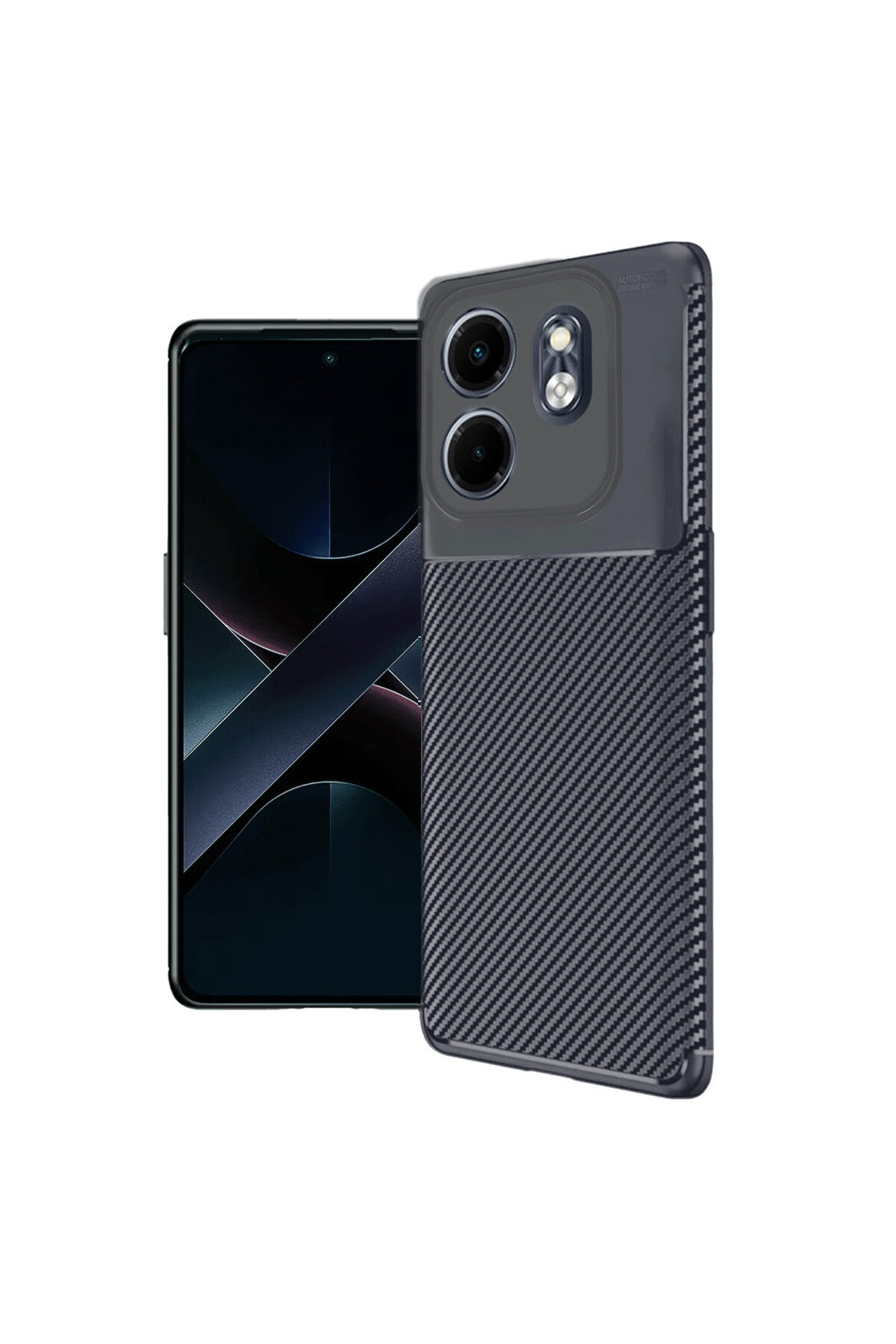 İnfinix Hot 50i 4G Uyumlu Auto Focus Karbon Kapak - Lacivert