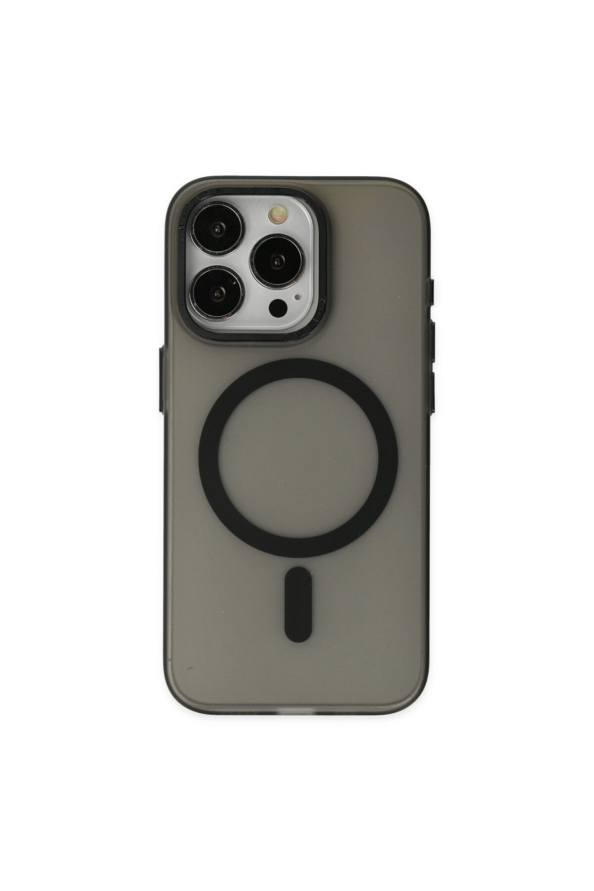 Apple iPhone 15 Pro Uyumlu Kılıf Lodos Magneticsafe Mat Kapak - Siyah