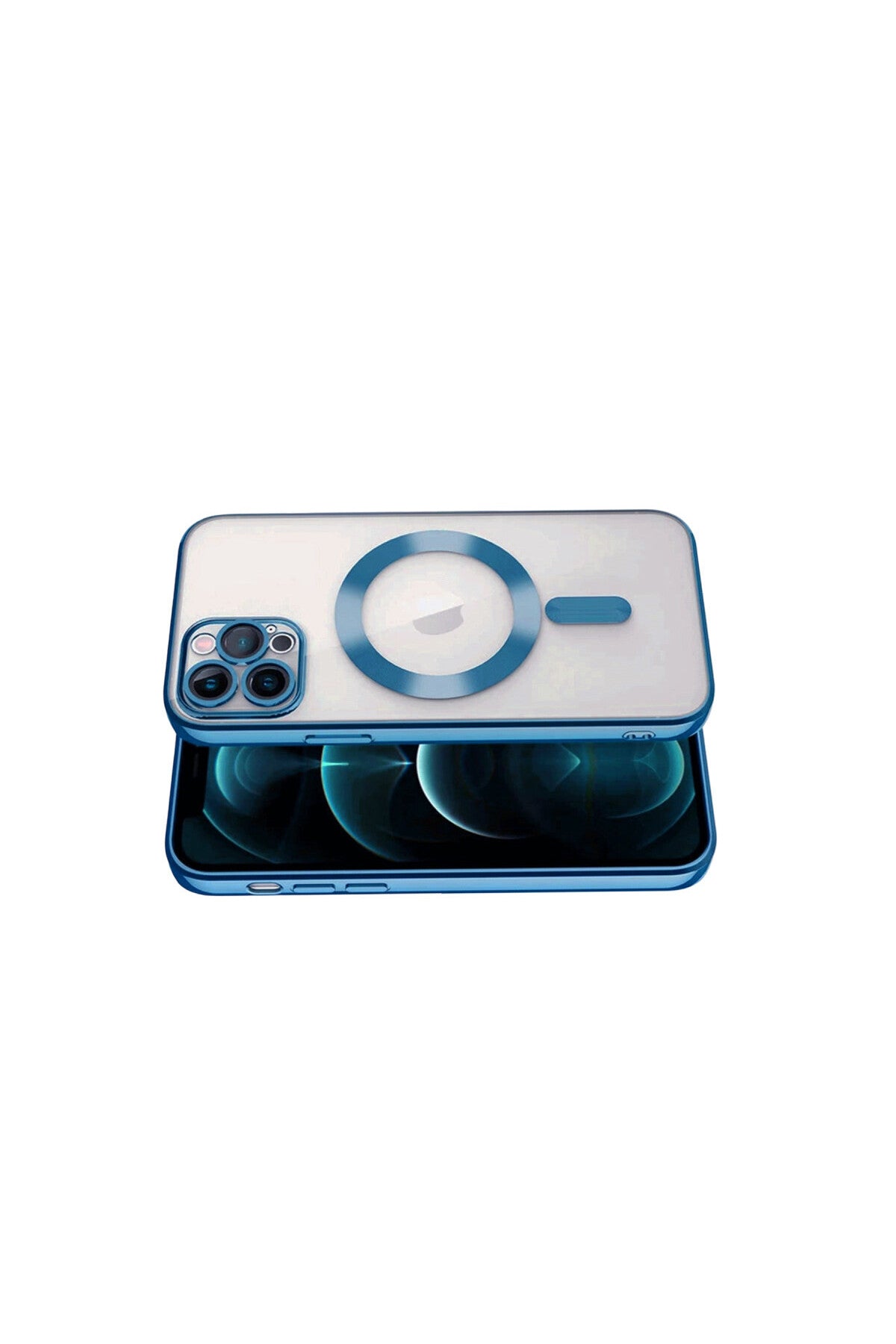 Apple iPhone 13 Pro Uyumlu Kılıf Kross Magneticsafe Kapak - Sierra Blue