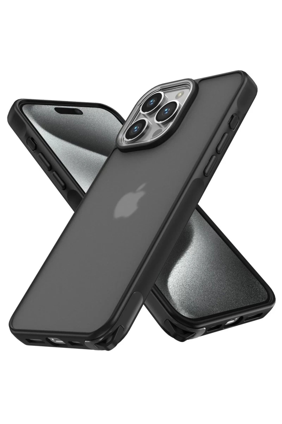 Apple iPhone 13 Pro Max Uyumlu Kılıf Elegant Kapak - Siyah