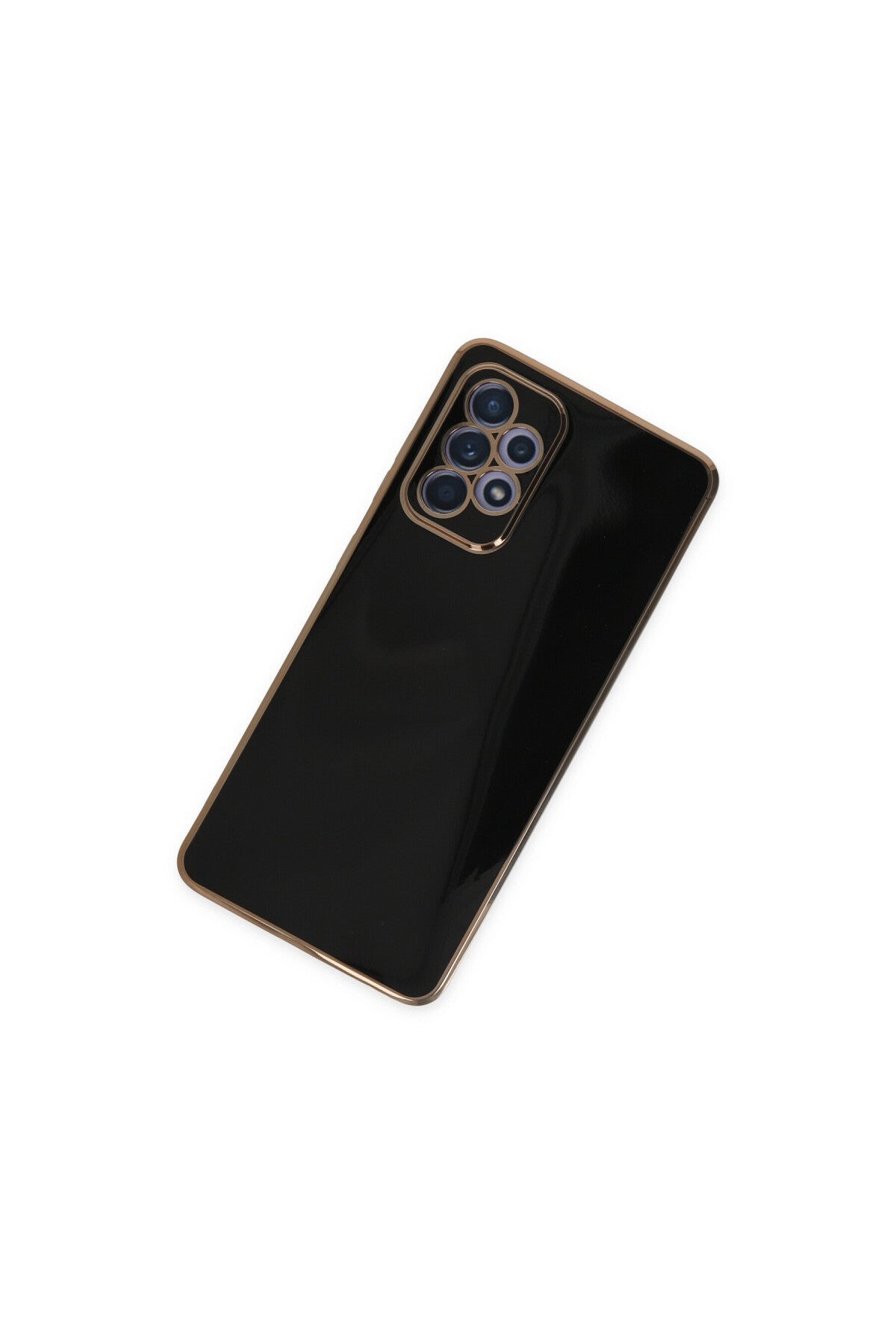 Samsung Galaxy A52 Uyumlu Kılıf Volet Silikon - Siyah