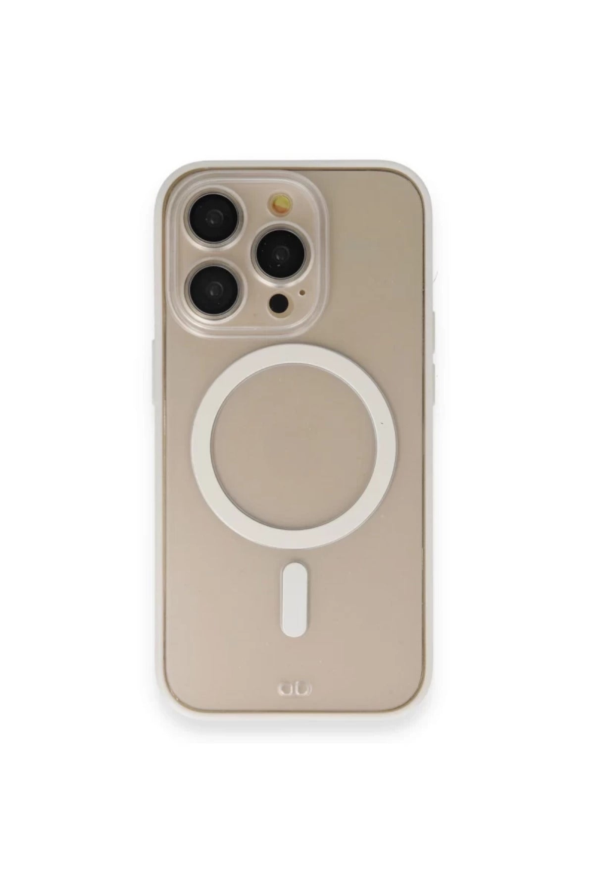 Apple iPhone 14 Pro Uyumlu Kılıf Grand Magneticsafe Kapak - Beyaz