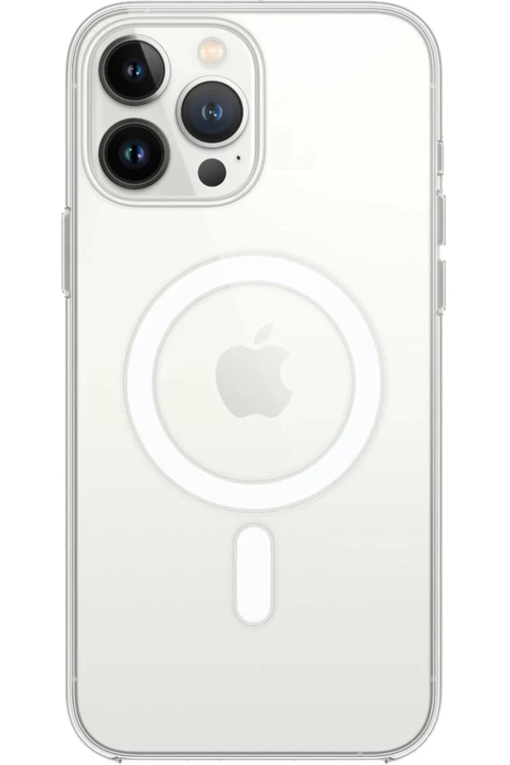 Apple iPhone 15 Pro Max Uyumlu Kılıf Magneticsafe Şeffaf Silikon - Şeffaf