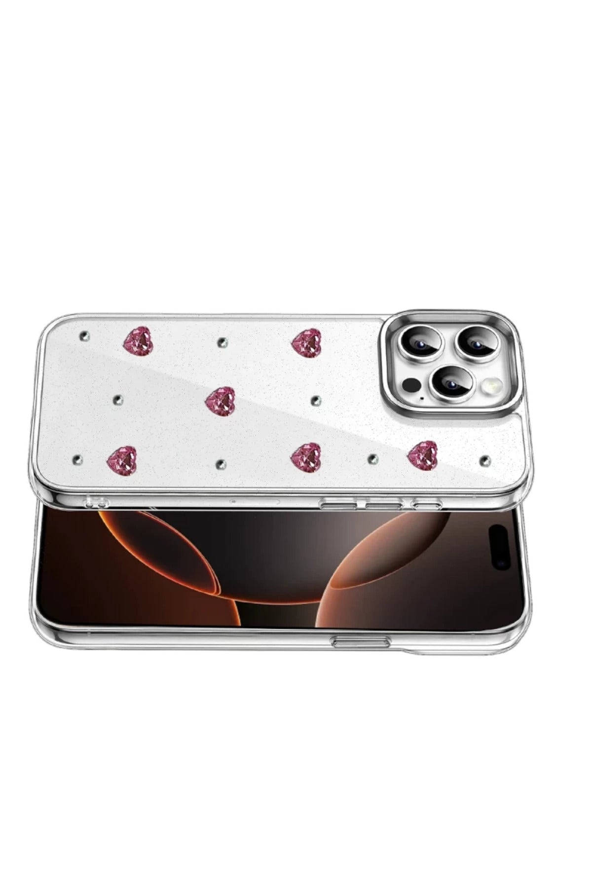 Apple iPhone 15 Pro Max Uyumlu Fiyonk Desenli Kapak - Desen 3