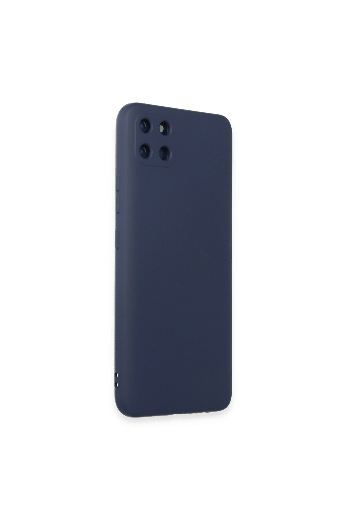 Realme C11 Uyumlu Kılıf Nano içi Kadife Silikon - Lacivert