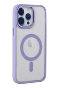 Apple iPhone 14 Pro Max Uyumlu Kılıf Room Magneticsafe Silikon - Lila