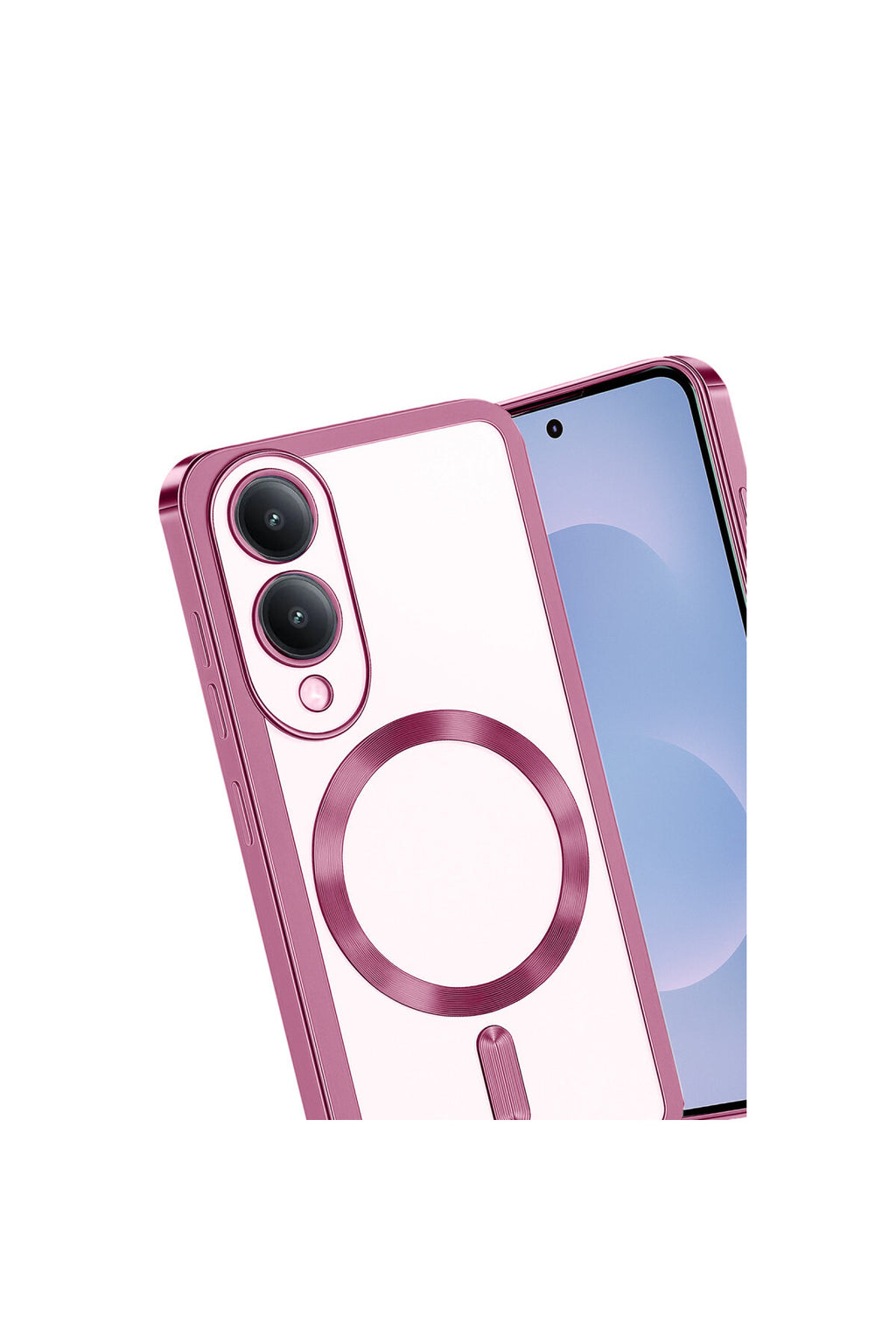 Samsung Galaxy S25 Uyumlu Edge Kross Magneticsafe Kapak - Rose