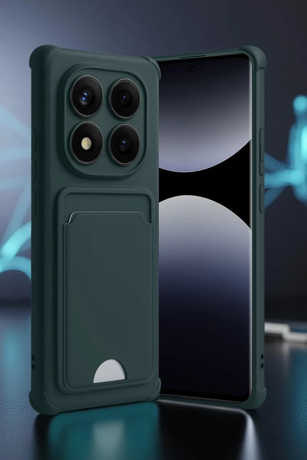 Xiaomi Redmi Note 14 Pro 5G Uyumlu Kelvin Kartvizitli Silikon - Açık Yeşil