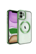 Apple iPhone 11 Uyumlu Kılıf Kross Magneticsafe Kapak - Koyu Yeşil