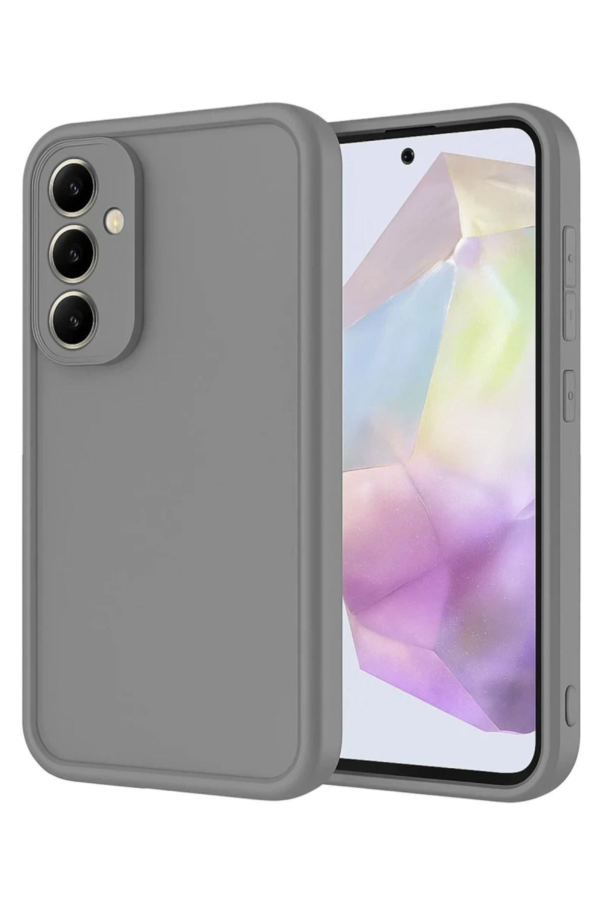 Samsung Galaxy A17 5G Uyumlu Viera Silikon - Gri