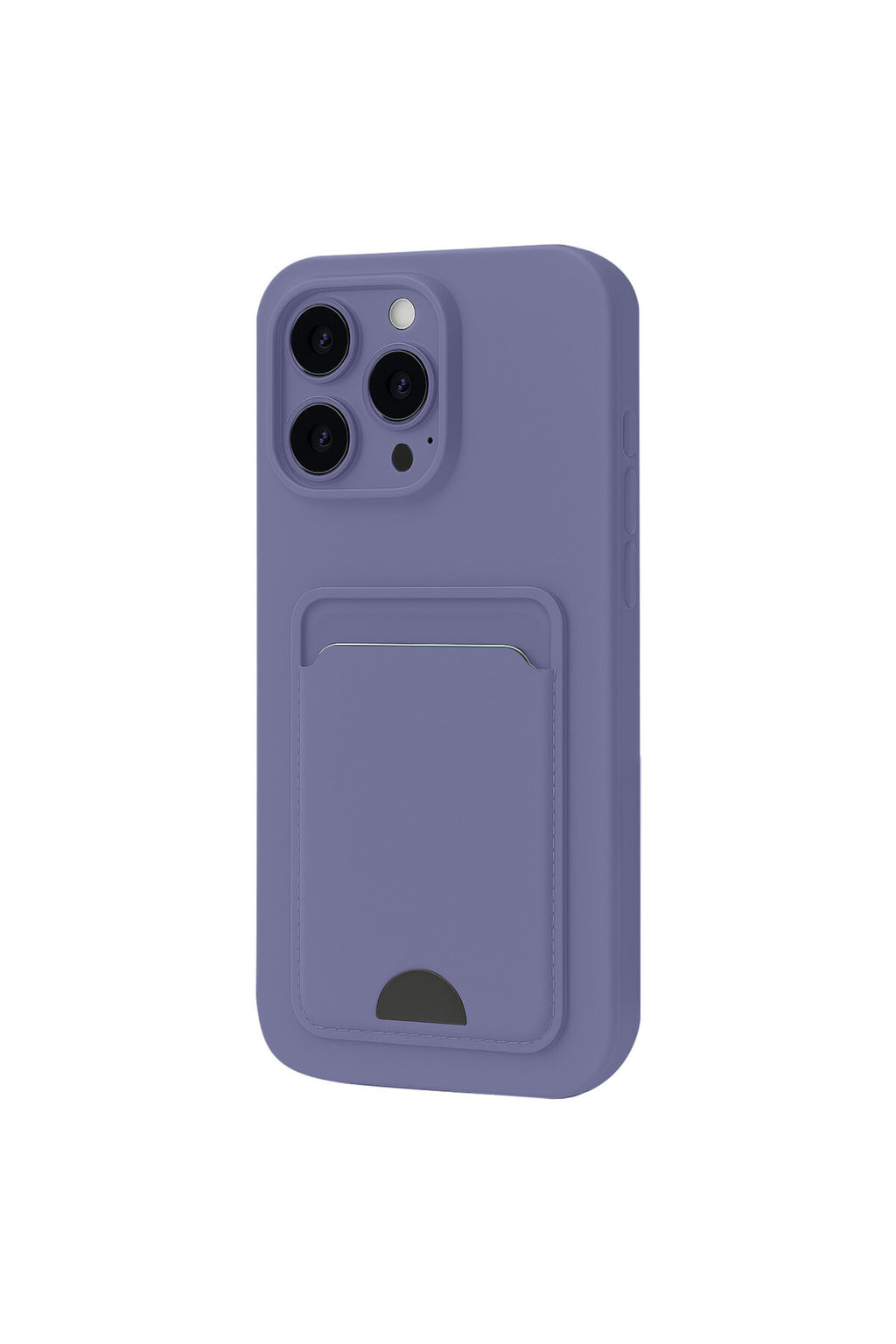 Apple iPhone 16 Plus Uyumlu Kılıf Kelvin Kartvizitli Silikon - Lila