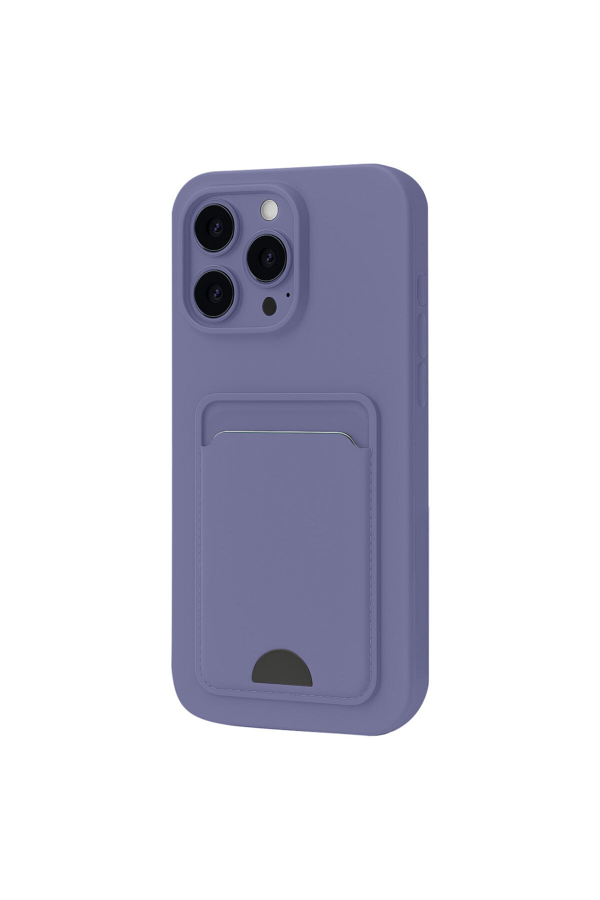 Apple iPhone 16 Plus Uyumlu Kılıf Kelvin Kartvizitli Silikon - Lila