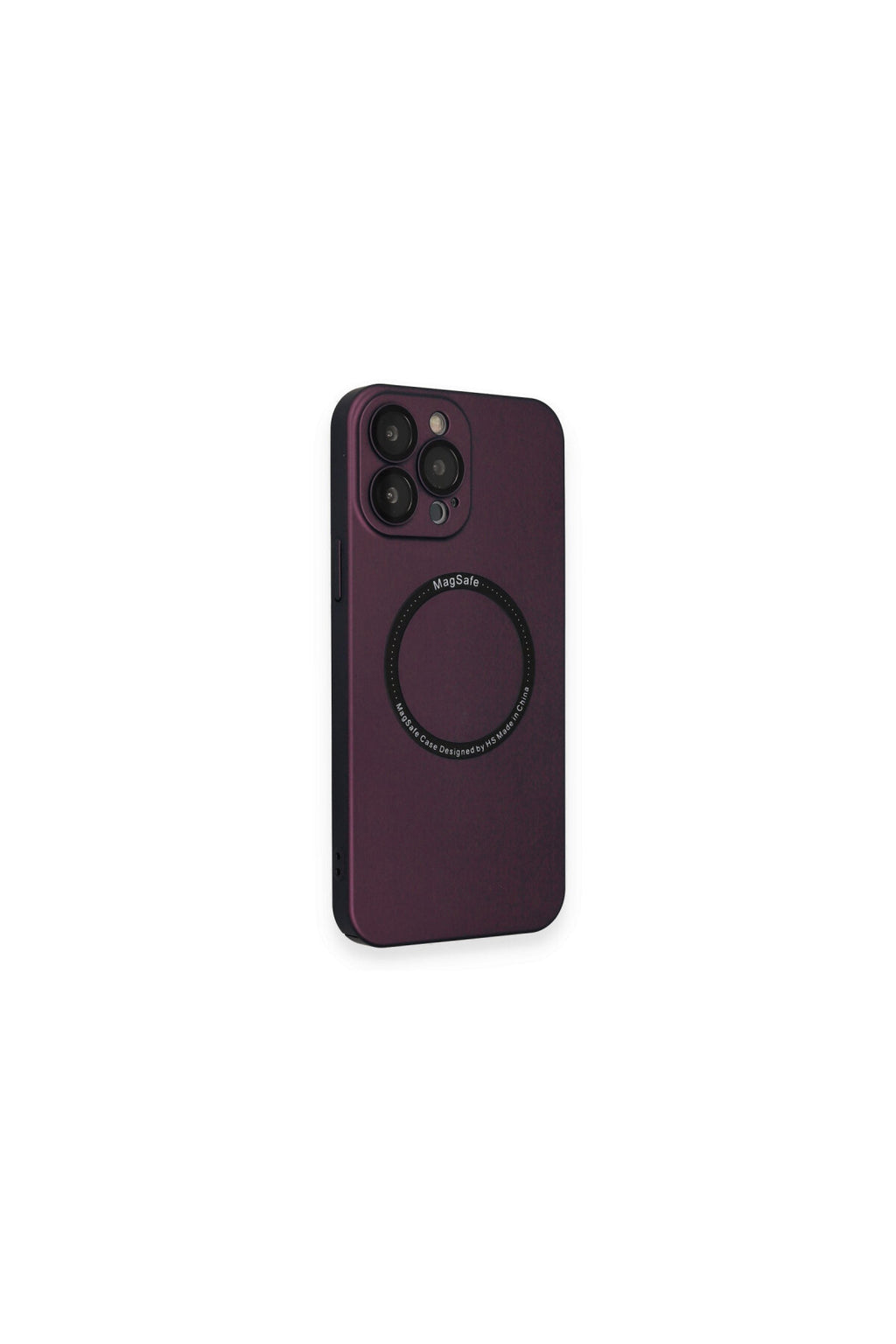 Apple iPhone 14 Pro Uyumlu Kılıf Jack Magneticsafe Lens Silikon - Mürdüm