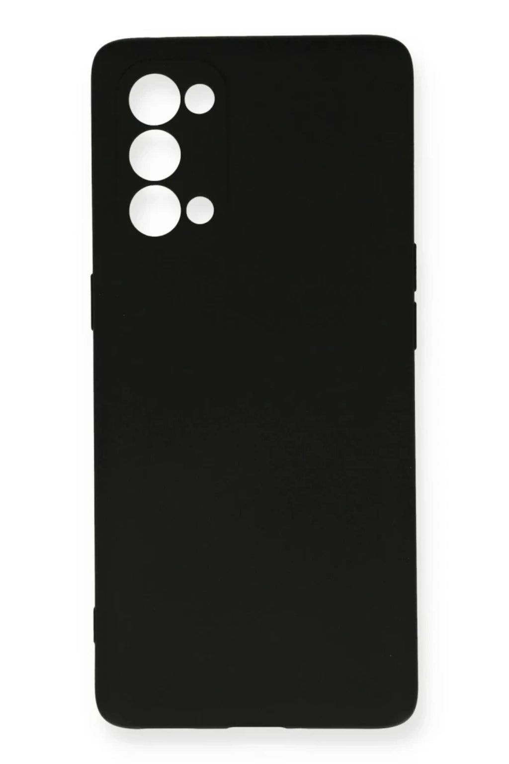 Oppo Reno 5 Uyumlu Kılıf Nano içi Kadife Silikon - Siyah