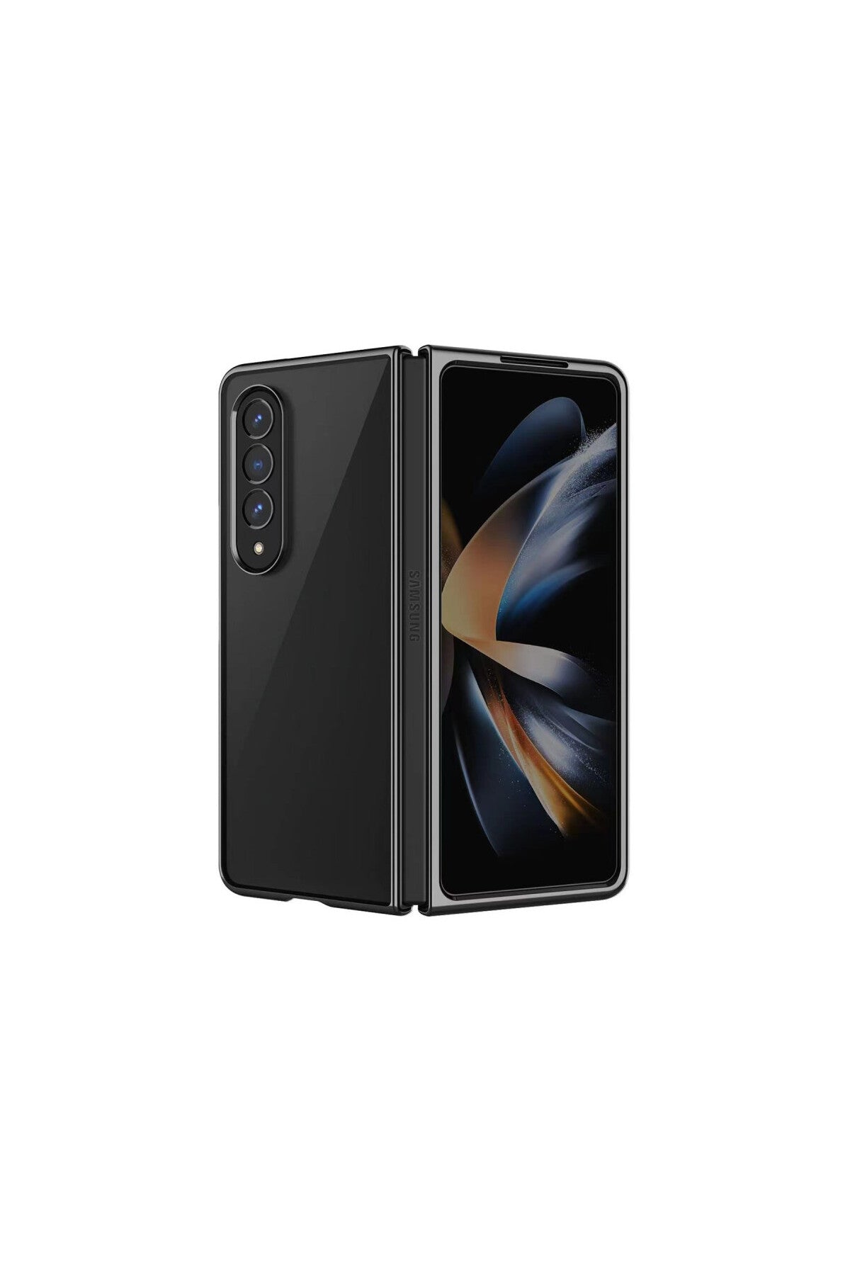 Samsung Galaxy Z Fold 4 Kılıf Fold Element Kapak - Siyah