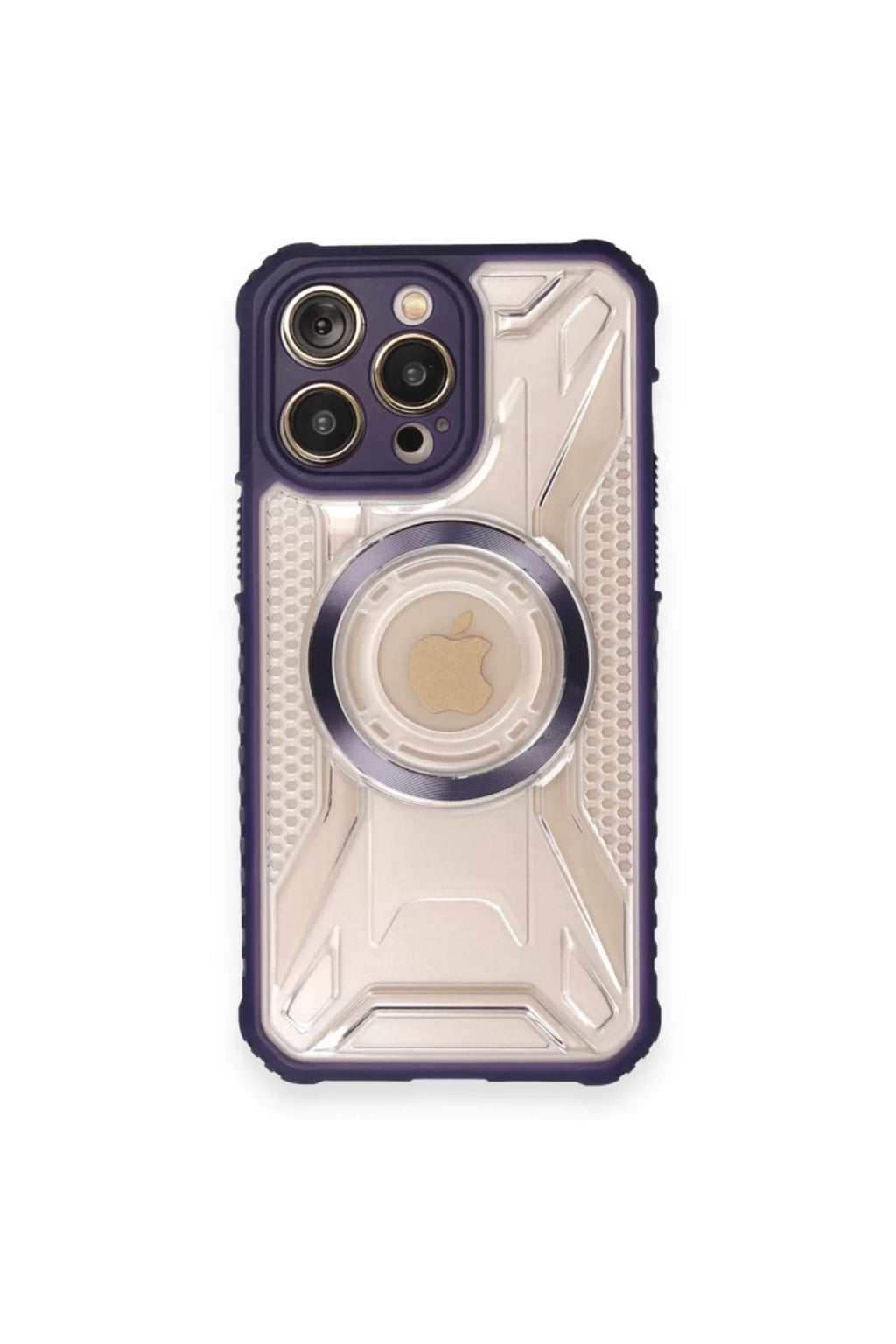 Apple iPhone 12 Pro Uyumlu Kılıf Prag Magneticsafe Kapak - Derin Mor