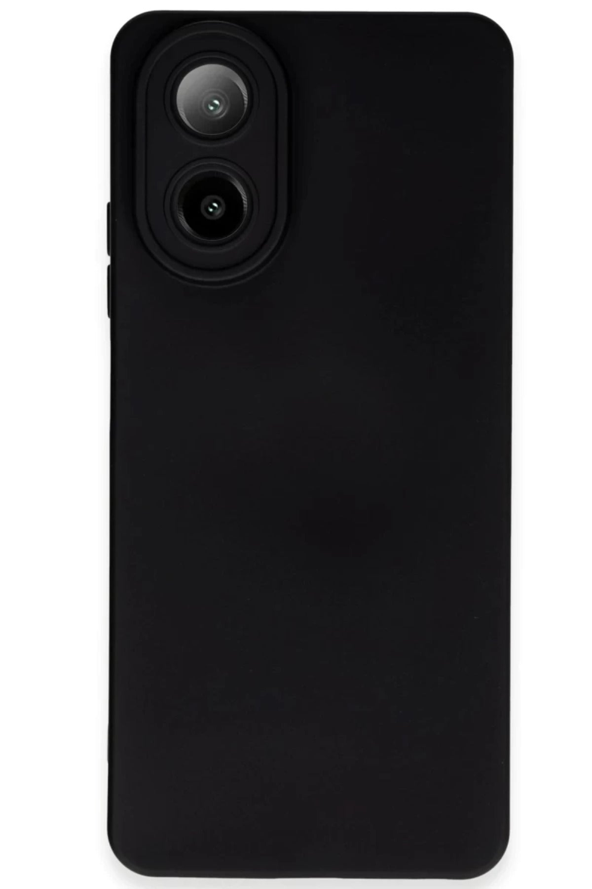 Oppo A38 Uyumlu Kılıf Nano içi Kadife Silikon - Siyah