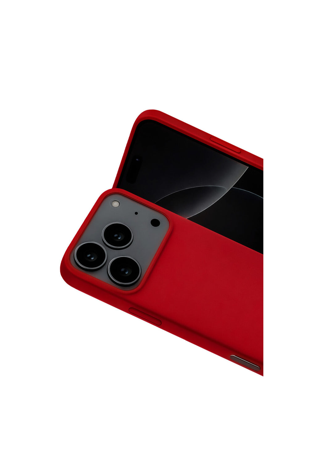 Apple iPhone 17 Pro Max Uyumlu Nano içi Kadife Silikon - Kırmızı