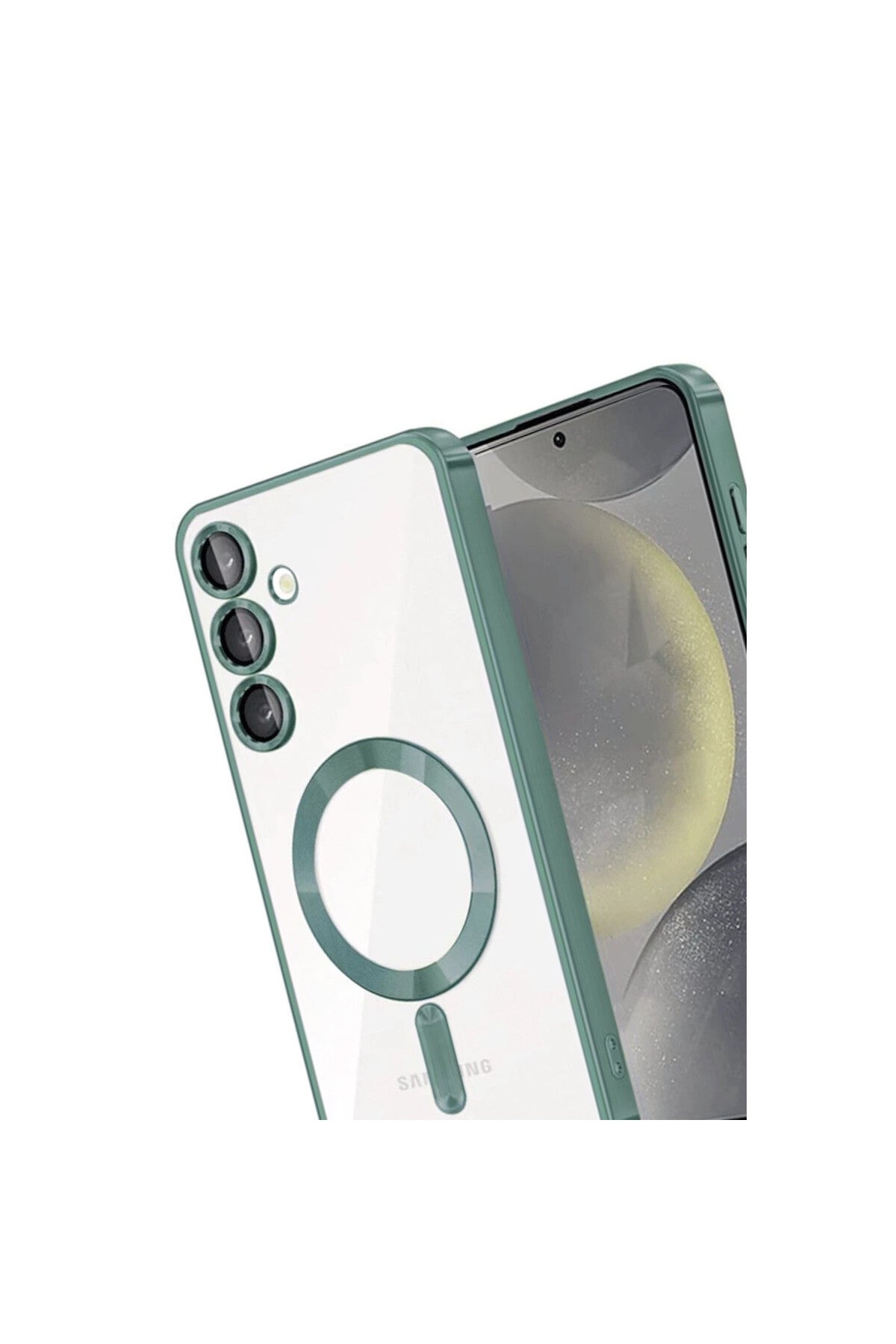 Samsung Galaxy A36 Uyumlu Kross Magneticsafe Kapak - Koyu Yeşil