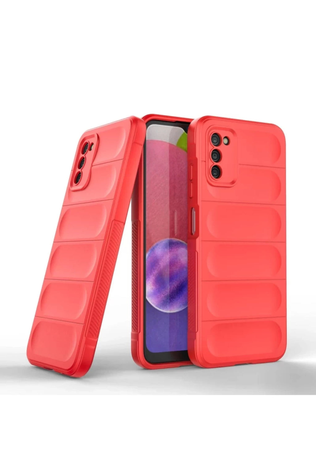 Samsung Galaxy A03S Uyumlu Kılıf Optimum Silikon - Kırmızı