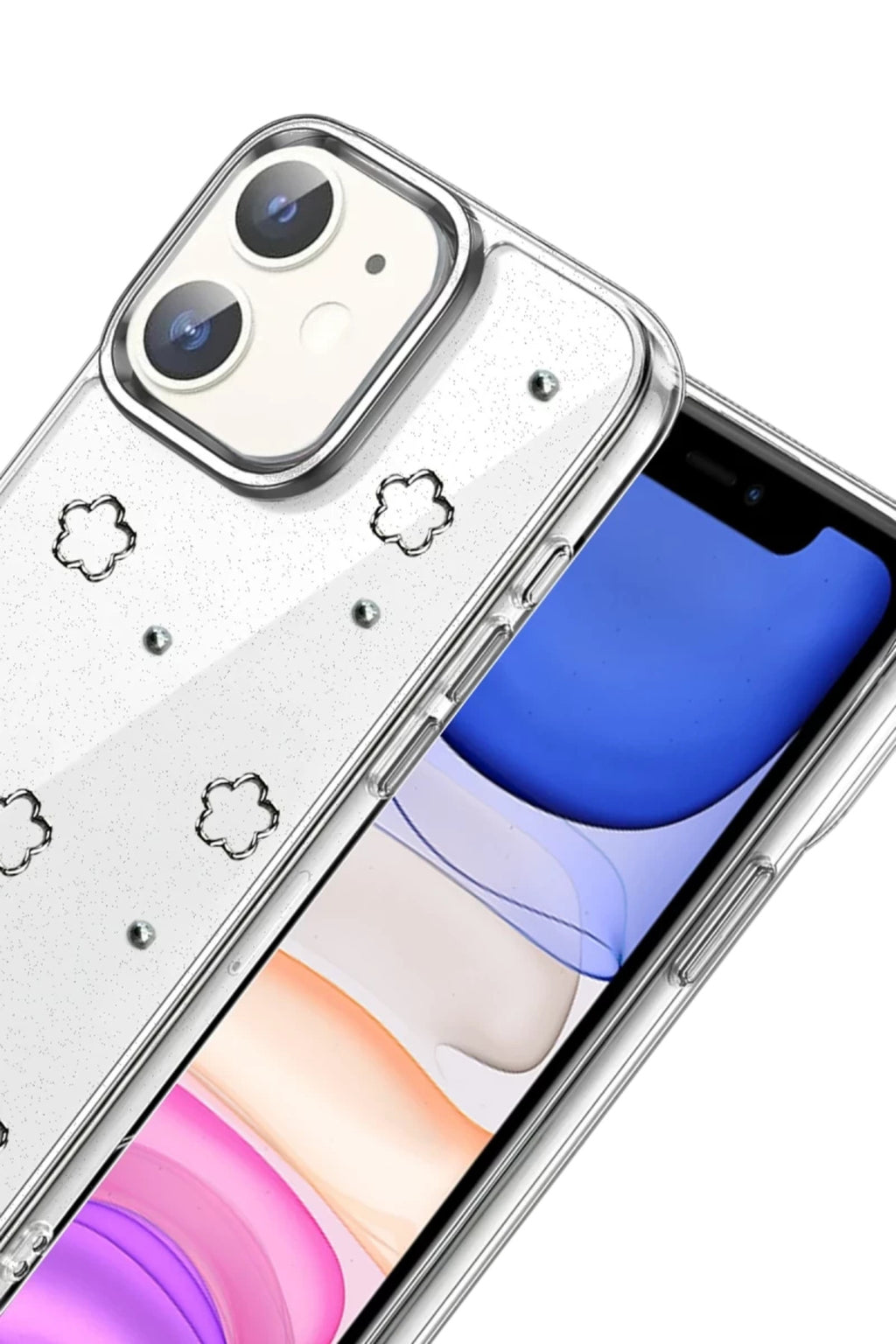 Apple iPhone 12 Uyumlu Fiyonk Desenli Kapak - Desen 2