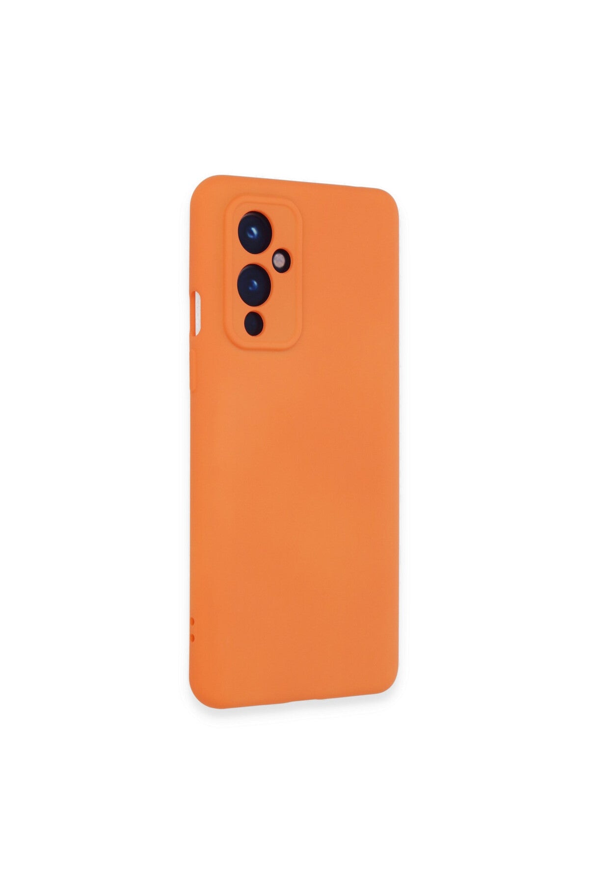 One Plus 9 Kılıf Nano içi Kadife Silikon - Turuncu