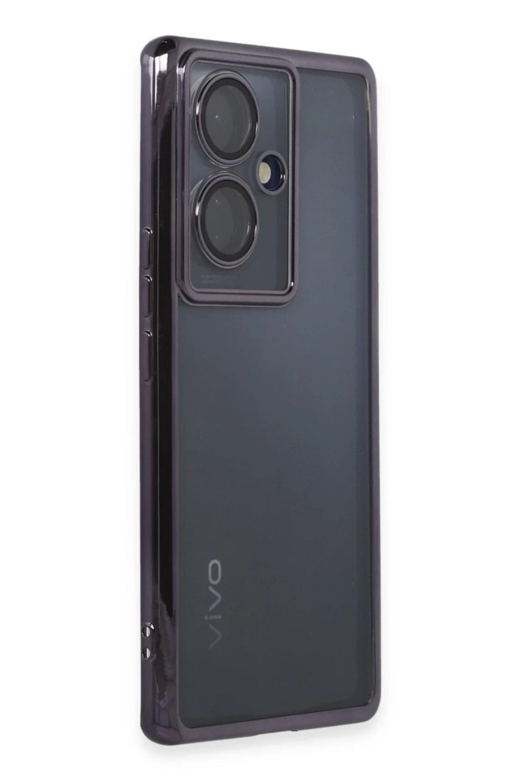 Vivo V29 Lite Uyumlu Kılıf Lensli Silikon - Mor