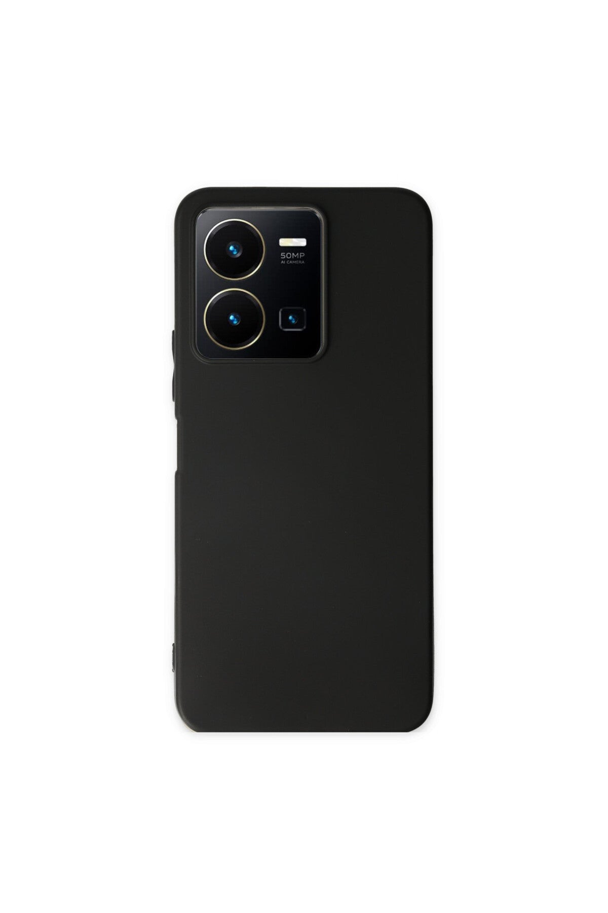 Vivo Y35 Uyumlu Kılıf First Silikon - Siyah