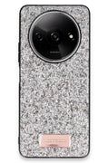 Onegif Xiaomi Redmi A3 4G Uyumlu Bright Simli Kapak - Gümüş