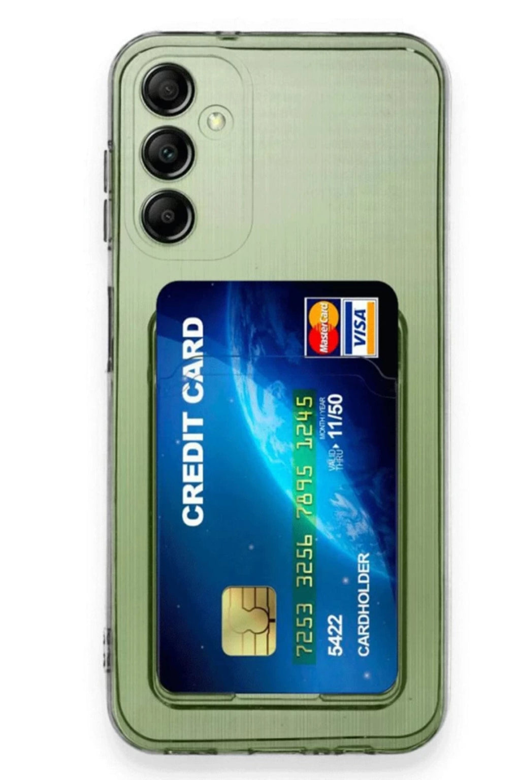 Samsung Galaxy A16 5G Uyumlu Kılıf Kart Şeffaf Silikon - Şeffaf