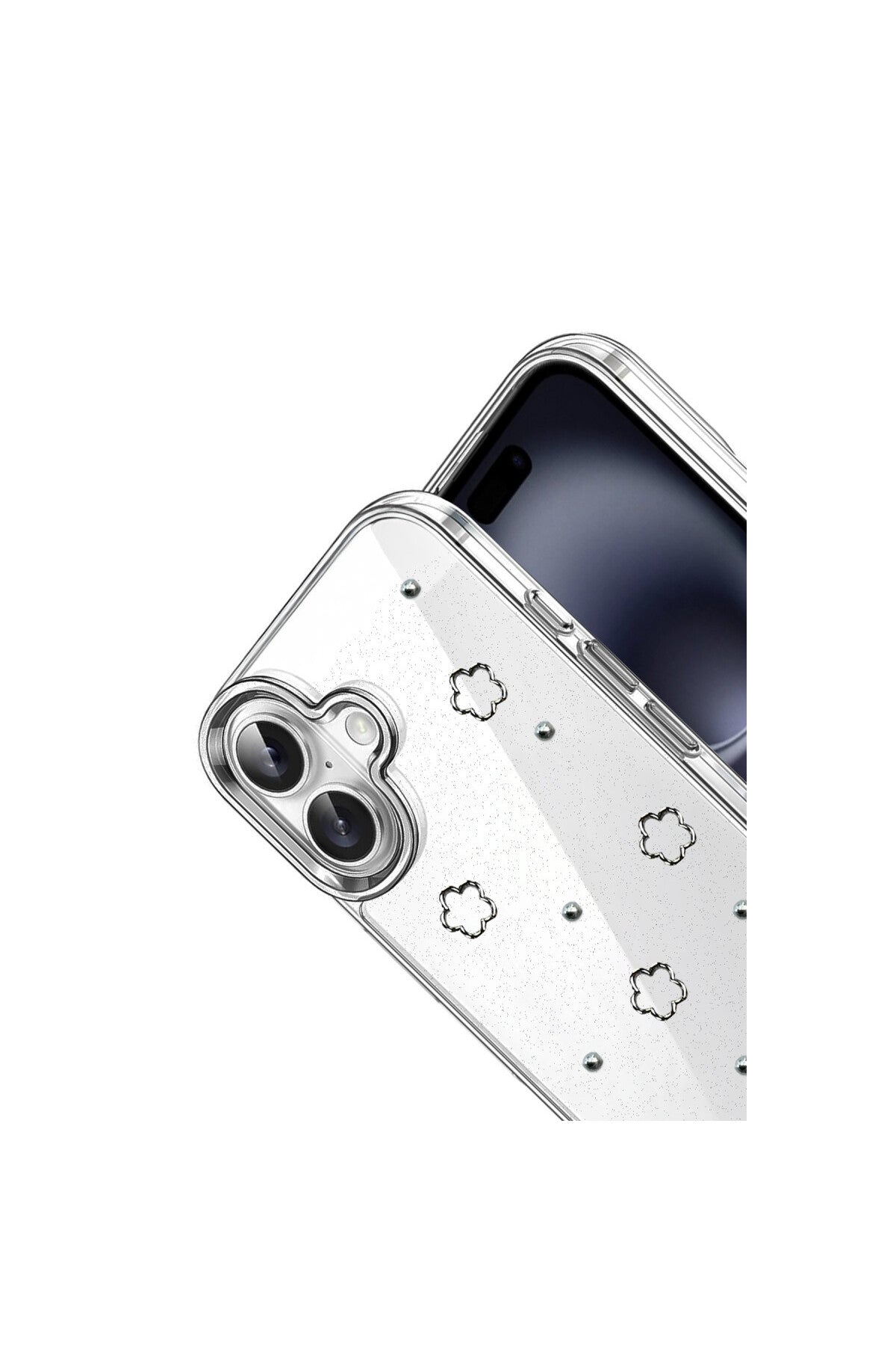 Apple iPhone 16 Uyumlu Fiyonk Desenli Kapak - Desen 2