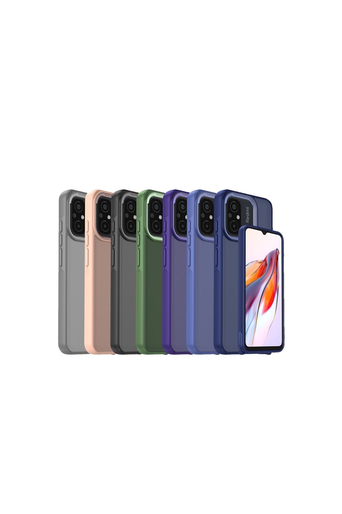 Xiaomi Redmi 12C Uyumlu Kılıf Elegant Kapak - Siyah