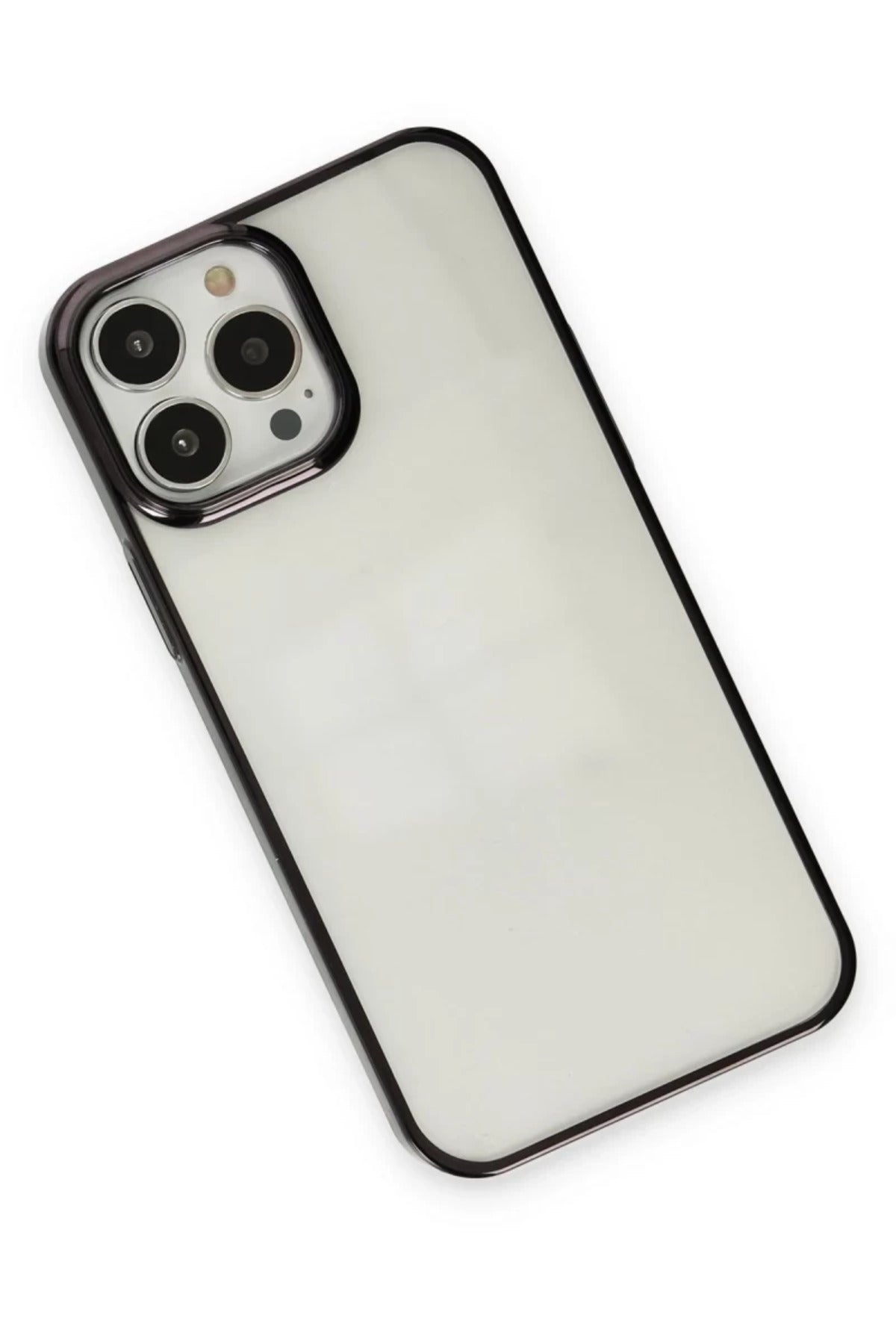 Apple iPhone 14 Pro Max Uyumlu Kılıf Element Silikon - Siyah