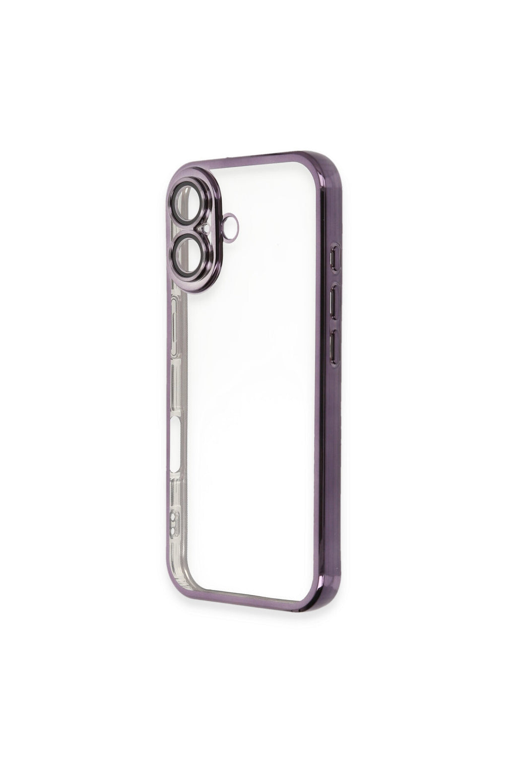 Apple iPhone 16 Plus Uyumlu Kılıf Lensli Silikon - Mor