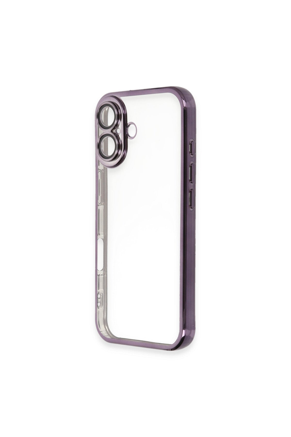 Apple iPhone 16 Plus Uyumlu Kılıf Lensli Silikon - Mor