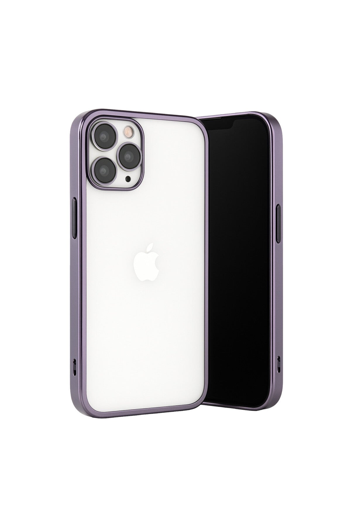 Apple iPhone 13 Pro Max Uyumlu Kılıf Lensli Silikon - Mor
